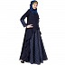 Polka dotted asymmetrical dress- Navy Blue Polka dotted asymmetrical dress- Navy Blue